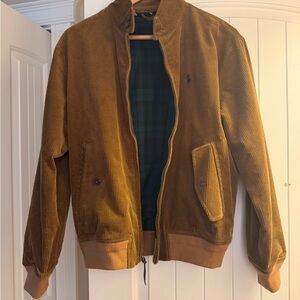Polo Ralph Lauren Tan Corduroy Bomber Jacket